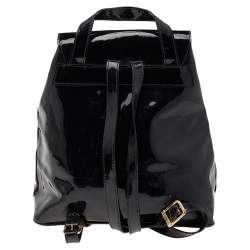 Nina Ricci Black Patent Leather Backpack