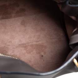 Nina Ricci Grey Leather and Suede Medium Marche Tote