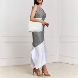 Nina Ricci White Leather Chain Shoulder Bag