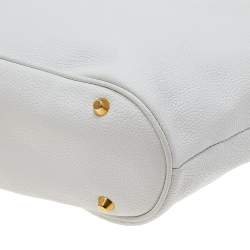 Nina Ricci White Leather Chain Shoulder Bag