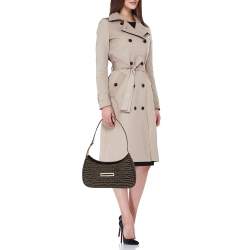 Nina Ricci Tobacco Printed Nylon Shoulder Bag