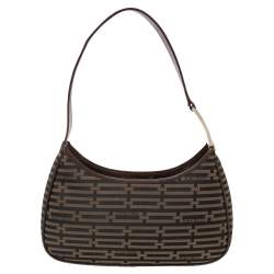 Nina Ricci Tobacco Printed Nylon Shoulder Bag