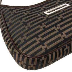 Nina Ricci Tobacco Printed Nylon Shoulder Bag
