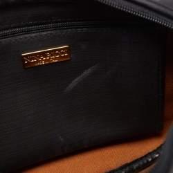 Nina Ricci Black Printed Coated Canvas Logo Shoulder Bag
