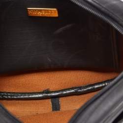 Nina Ricci Black Printed Coated Canvas Logo Shoulder Bag