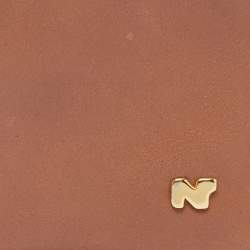 Nina Ricci Two Tone Brown Leather Bifold Compact Wallet