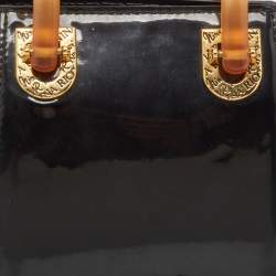 Nina Ricci Black Patent Leather Satchel