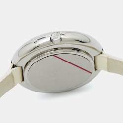 Nina Ricci White Stainless Steel Leather Classic N00612 Women's Wristwatch 28 mm