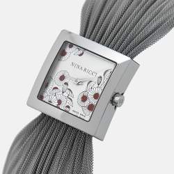 Nina Ricci Silver Stainless Steel N019.12 Women's Wristwatch 24 mm