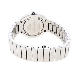 Pre Owned Nina Ricci White Mother of Pearl Stainless Steel N024.12 Women's Wristwatch 30 mm