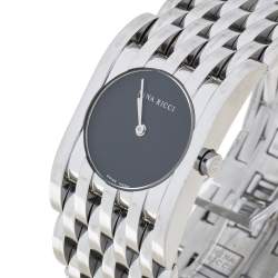 Pre Owned Nina Ricci Black Stainless Steel Classic N00113 Women's Wristwatch 25 mm