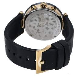 Nina Ricci Mother Of Pearl Black Ceramic Gold Tone Stainless Steel Chronograph Classic N034998SM Women's Wristwatch 40 mm