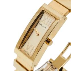 Pre Owned Nina Ricci Gold Tone Stainless Steel N029.02 Women's Wristwatch 17 mm