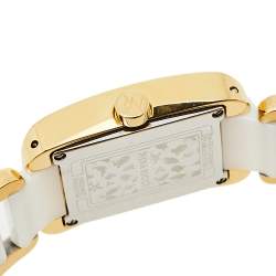 Pre Owned Nina Ricci Silver Gold Plated Stainless Steel Ceramic NO62003SM Women's Wristwatch 24 mm 