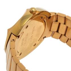 Nina Ricci White Mother Of Pearl PVD Coated Stainless Steel N024.53 Women's Wristwatch 37 MM