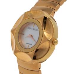 Nina Ricci White Mother Of Pearl PVD Coated Stainless Steel N024.53 Women's Wristwatch 37 MM