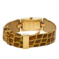 Pre Owned Nina Ricci Gold Plated Stainless Steel Leather N002428 Women’s Wristwatch 16 mm