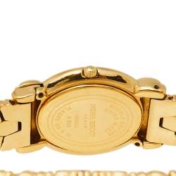 Pre Owned Nina Ricci Mother of Pearl Gold Plated Stainless Steel S959 Women's Wristwatch 22 mm