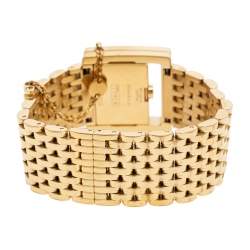 Pre Owned Nina Ricci Silver Gold Tone Stainless Steel N022.43 Women's Wristwatch 28.5 mm