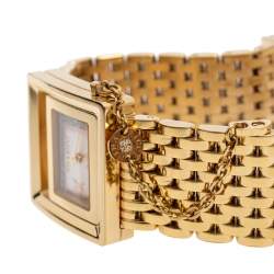 Pre Owned Nina Ricci Silver Gold Tone Stainless Steel N022.43 Women's Wristwatch 28.5 mm