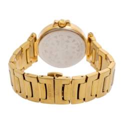 Pre Owned Nina Ricci Mother of Pearl Gold Plated Classic N053008SM Women's Wristwatch 35 mm