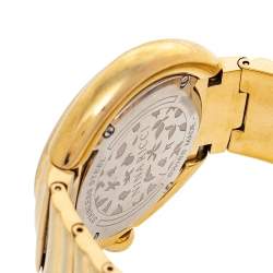Pre Owned Nina Ricci Mother Of Pearl Gold Plated Stainless Steel N1080SM Women's Wristwatch 36 mm