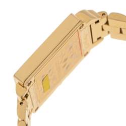 Pre Owned Nina Ricci Mother of Pearl Gold Plated Stainless Steel N100006SM Women's Wristwatch 24 mm