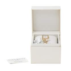 Pre Owned Nina Ricci Mother of Pearl Gold Plated Stainless Steel N100006SM Women's Wristwatch 24 mm