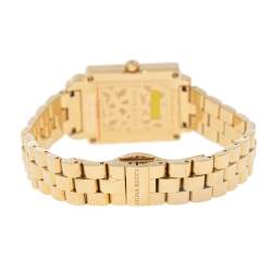 Pre Owned Nina Ricci Mother of Pearl Gold Plated Stainless Steel N100006SM Women's Wristwatch 24 mm