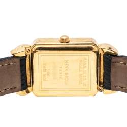 Pre Owned Nina Ricci Mother of Pearl Gold Plated Stainless Steel S950 Women's Wristwatch 18 mm