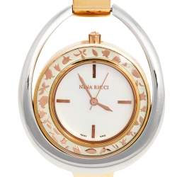 Nina Ricci Mother of Pearl Two-Tone Stainless Steel N030004SM Women's Wristwatch 38 mm