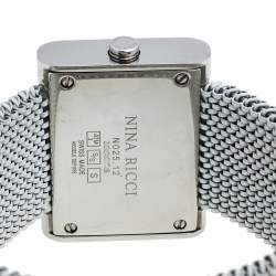 Pre Owned Nina Ricci White Stainless Steel N025.12.20.61 Women's Wristwatch 28 mm