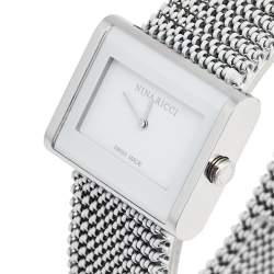 Pre Owned Nina Ricci White Stainless Steel N025.12.20.61 Women's Wristwatch 28 mm
