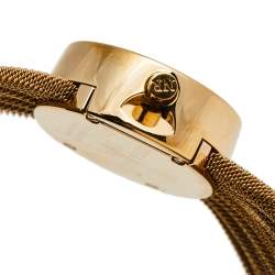 Pre Owned Nina Ricci White Gold Plated Stainless Steel NO21.42 Women's Wristwatch 20 mm