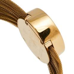 Pre Owned Nina Ricci White Gold Plated Stainless Steel NO21.42 Women's Wristwatch 20 mm