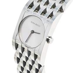 Pre Owned Nina Ricci Silver Stainless Steel N00113 Women's Wristwatch 25 mm