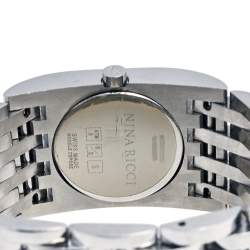 Pre Owned Nina Ricci Silver Stainless Steel N00113 Women's Wristwatch 25 mm
