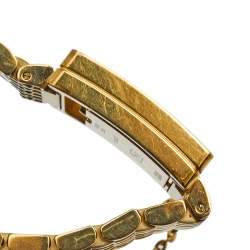 Pre Owned Nina Ricci Cream Gold Plated Stainless Steel N02243 Women's Wristwatch 28 mm 