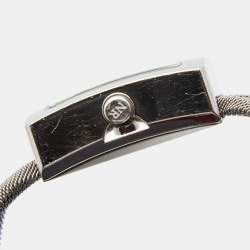 Pre Owned Nina Ricci White Mother of Pearl Stainless Women's N019.12 Quartz Watch 24 mm