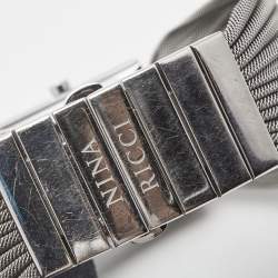 Pre Owned Nina Ricci White Mother of Pearl Stainless Women's N019.12 Quartz Watch 24 mm