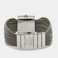 Nina Ricci Mother of Pearl Stainless Steel Diamond NO19.73 Women's Wristwatch 24 mm