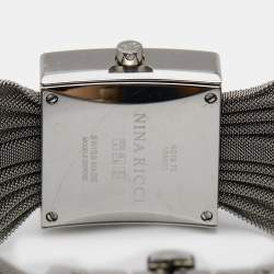 Nina Ricci Mother of Pearl Stainless Steel Diamond NO19.73 Women's Wristwatch 24 mm
