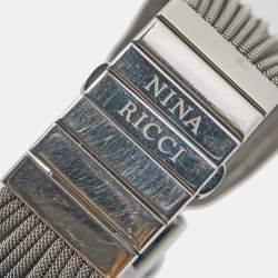 Nina Ricci Mother of Pearl Stainless Steel Diamond NO19.73 Women's Wristwatch 24 mm