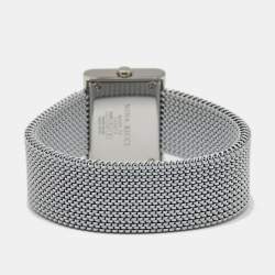 Pre Owned Nina Ricci White Diamond Stainless Steel N025.72.20.60 Women's Wristwatch 28 mm