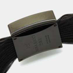 Nina Ricci Black PVD Coated Stainless Steel Diamonds NO19.92 Women's Wristwatch 24 mm