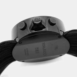 Nina Ricci Black PVD Stainless Steel Chronograph N021.25 Women's Wristwatch 31 mm