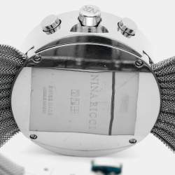 Nina Ricci Black Stainless Steel Diamonds N021.15 Quartz Chronograph Women's Wristwatch 31 mm