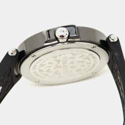 Nina Ricci Black Hi-Tech Ceramic Stainless Steel Silicone Rubber NO68010SM Women's Wristwatch 36.50 mm