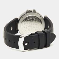 Nina Ricci Black Hi-Tech Ceramic Stainless Steel Silicone Rubber NO68010SM Women's Wristwatch 36.50 mm