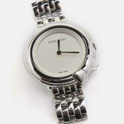 Pre Owned Nina Ricci Silver Stainless Steel NR089015 Women's Wristwatch 35 mm 